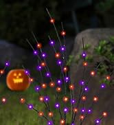 Lighted Halloween Tree Branch