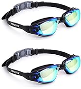 Vorshape Swim Goggles 2 Pack Anti Fog Swimming Goggles, No Leaking UV Protection Pool Goggles for...