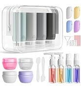 Muslish 21 Pack Travel Bottles for Toiletries, Leak-Proof TSA Compliant Silicone Travel Size Cont...