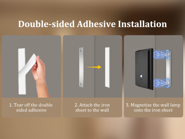 Double-sided Adhesive Installation