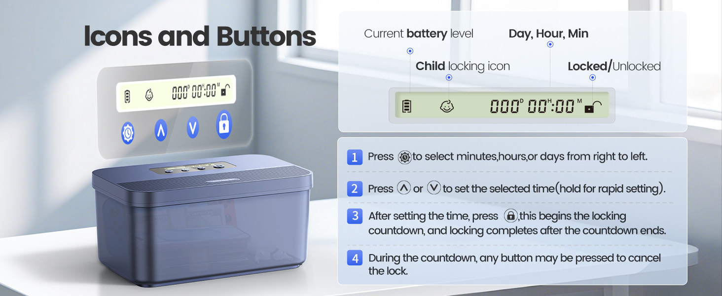 phone medication safe small lock box with timer for personal items,timed cell phone lock box