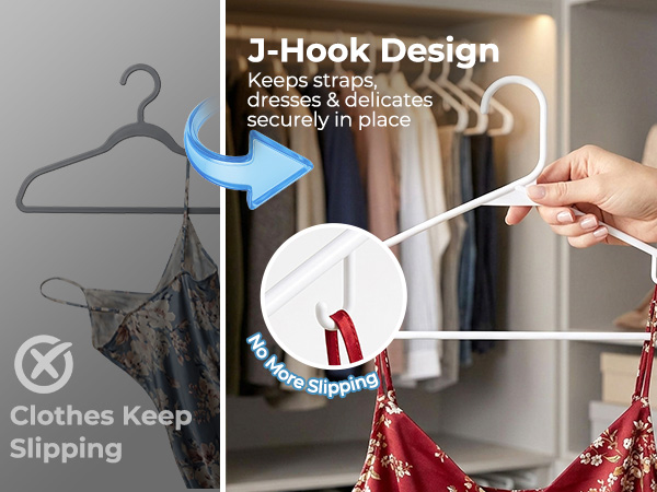 white plastic hangers without Notched Shoulder