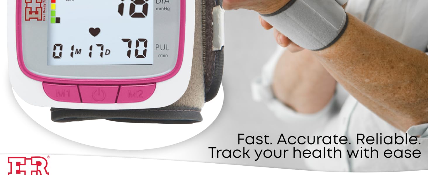 Automatic Blood Pressure Wrist Cuff Watch