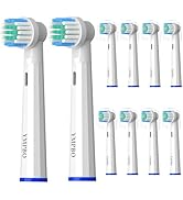 YMPBO Replacement Heads Compatible with Oral B Braun Cross Action Electric Toothbrush, 10 Pack To...