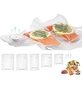 Vacuum Seal Bags for Food, Reusable Freezer Vacuum Storage Bags, Vacuum Food Saver Bags for Vacuu...