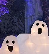 Lighted White Cloth Ghost Stakes