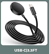3.3FT USB C for Samsung Galaxy Watch Charger Compatible with Watch 8/8 Classic/Ultra/7/6/6 Classi...