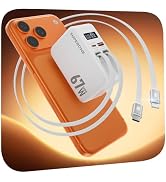SUPERONE Retractable Charger with Dual USB Ports, 67W Retractable Wall Charger with USB C & Apple...
