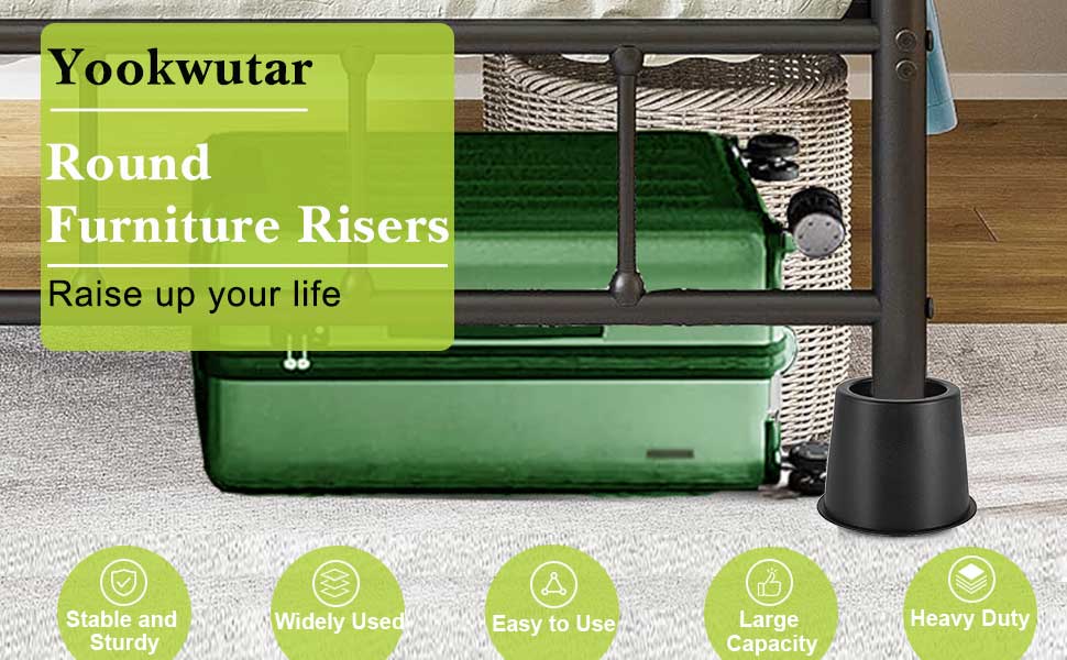 Yookwutar Round Furniture Risers Raise up your life