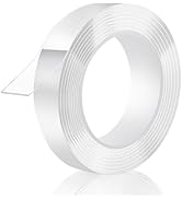 Double Sided Tape Heavy Duty, Removable Nano Double Sided Adhesive Tape, Clear Mounting Tape Pict...