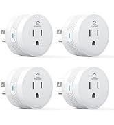 EIGHTREE 15A Smart Plug, Wi-Fi & Bluetooth Smart Outlet for High-Power Home Appliances, Works wit...