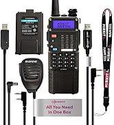 Mirkit Extra Pack BaofengRadio UV-5R MK5 MP Max Power 2023 VHF/UHF 144-148/420-450 mhz with 3800 ...