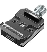 Leaplumin Aluminium Arca Swiss Type Clamp with 3/8” & 1/4” Screw,Quick Release Plate Arca QR Clam...