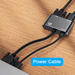 VGA to HDMI VGA Adapter for Dual Monitor