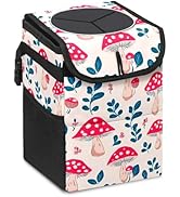 GVGHIDZ Car Trash Can-with Lid and Storage Pockets Water-Resistant Coating,No Installation Requir...