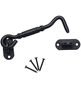 TamBee 3.7" Sliding Barn Door Latch Lock for Locking Barns, Sliding and Double Doors, Gates, Gara...