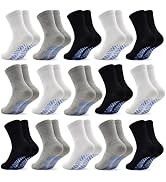 SkiBeaut 15 Pairs Toddler Socks, Kids Gripper Non Slip Toddlers Boy Girls Anti Skid Socks for 1-1...