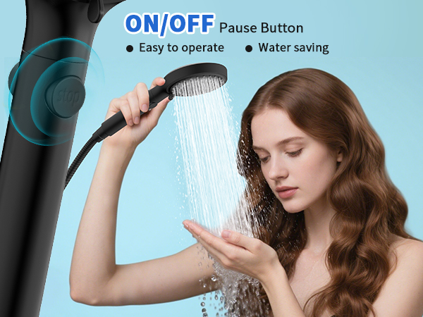 high pressure shower head with handheld