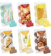 STRN Wax Melts, Soy Wax Cubes Strong Scent Long-Lasting Scented Wax Melt for Wax Warmers, 6 Scent...