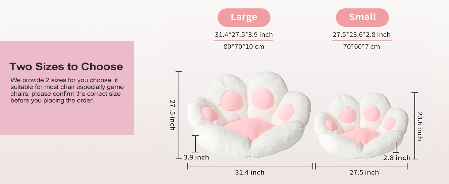 cat paw cushion