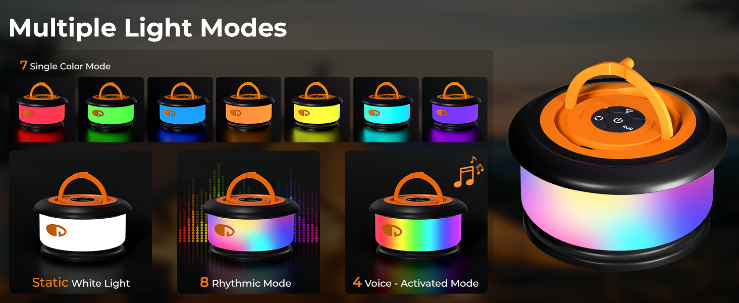 Multiple Color Camping String Lights