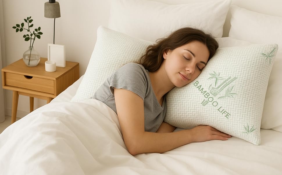 Bamboo King Adjustable Bed Pillow Set 2