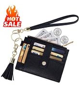 New Fashion Kingdom Wristlet Keychain Wallet for Women Slim Rfid Blocking Credit Card Holder Wris...