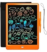 Magnetic Drawing Board LCD Draw Pad for Kids with Protect Bag,Colorful Screen Writing Tablet 10-I...