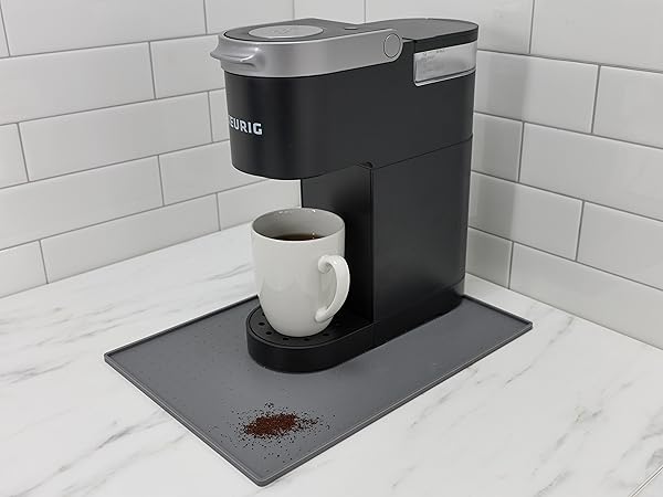 Coffee mat, coffee bar mat, dish drying mat