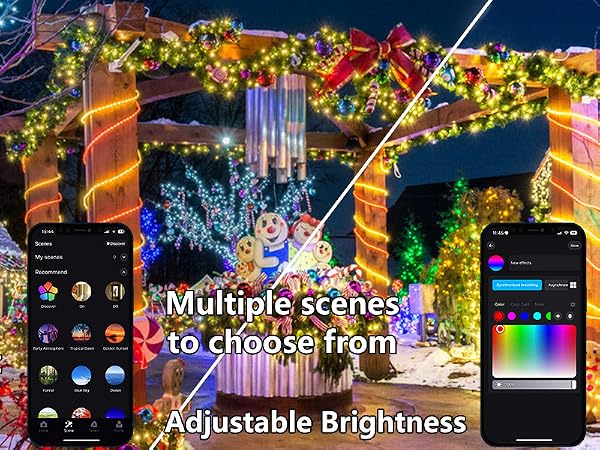 The speed and brightness can be adjusted.