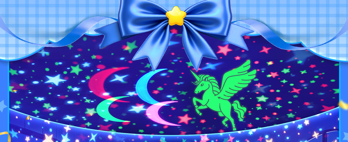 sensory toys glow in the dark stars lights for bedroom night light for kids night light projector