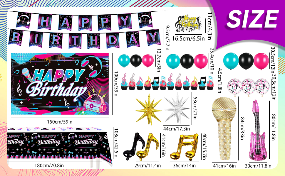 music party supplies
