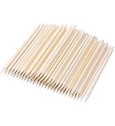 300 Count Orange Wood Stick 4.5 inch Cuticle Pusher Remover Orangewood Cuticle Sticks Nail Art Ma...