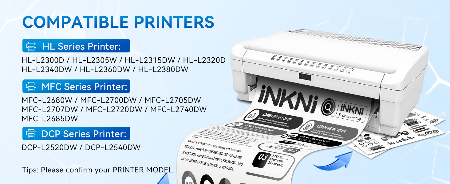 Tn660 toner guaranteed printers compatible for Brother HL-L2300D