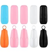 10 Pack Elastic Sleeve for Leak Proofing Travel, 2 Styles Silicone Toiletry Covers for Leak Proof...