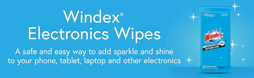 Windex Electronics Wipes.