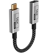 UPPDEFFST Short USB C Extension Cable 1FT Compatible with Thunderbolt 5,80Gbps Data Transfer & 24...