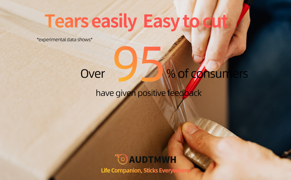 packing tape tears easily ,easy to cut