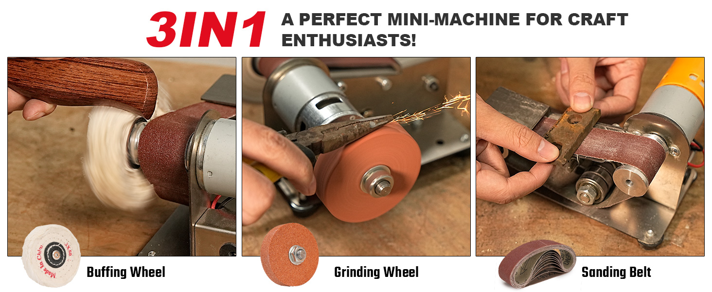 7 Adjustable Speed Knife Making Belt Grinder Knife Sharpening System