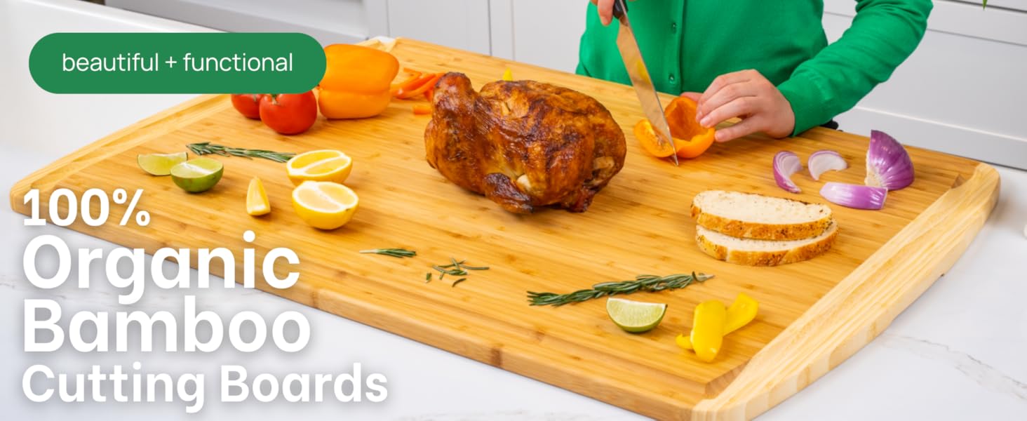 eco wood cutting boards for kitchen charcuterie boards large wooden cutting board xl board