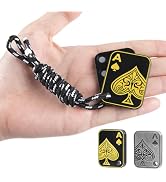 ITOKEY Fidget Toys - Adults Metal Slider, Poker Magnet Fidgets with Paracord Rope, Discreet Desk ...