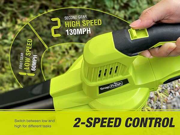SnapFresh 20V Cordless Leaf Blower