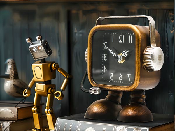 retro desk clock