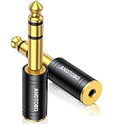 ANDTOBO 1/4 inch Male to 3.5mm Female Stereo Audio Jack Pure Copper Adapter for Headphone, Amp, 2...