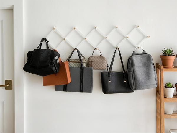 Hang accessories & decorate your wooden home with this classic white foldable coat rack.