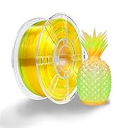 iBOSS Gradient PLA Plus 3D Printer Filament 1.75mm+/-0.02mm, 1kg Spool (2 2lbs) Transparent Dual ...