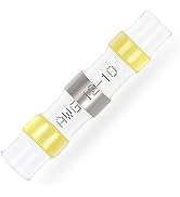 50PCS Yellow Solder Seal Wire Connectors AWG12-10,haisstronica Marine Grade Waterproof Solder Wir...