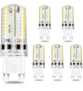 YGS-Tech Dimmable G9 LED Bulbs, 4W(35W Halogen Equivalent), 6000K Daylight White, CRI80, G9 Base ...