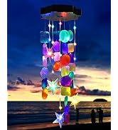 Toodour Solar Decorative Lights Outdoor, Colorful Shells Lights Gifts for Mom Grandma Women Wife ...
