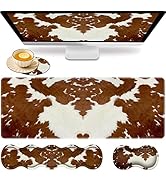 Gaming Mouse Pad Set, Large Gaming Mouse Pad+Keyboard Wrist Rest+Mouse Wrist Rest+Coaster, Easy T...